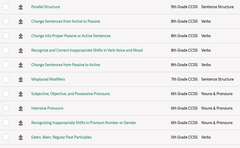 Quill Grammar Free 10 Minute Activities for your Students